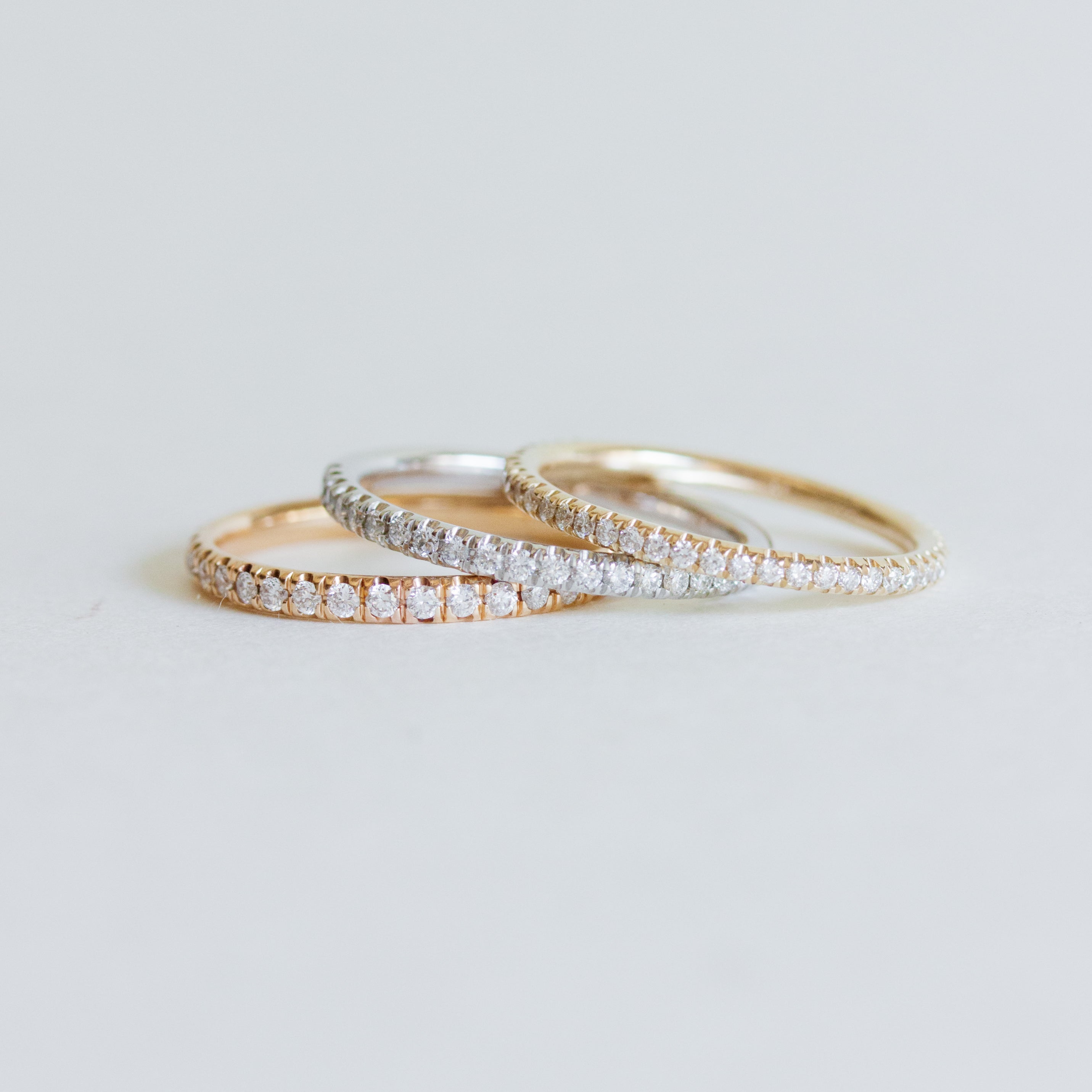 pave diamond wedding band