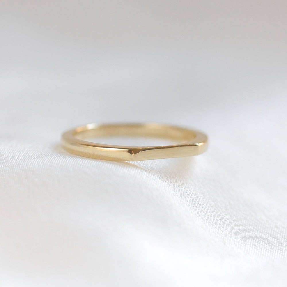 flat top wedding band